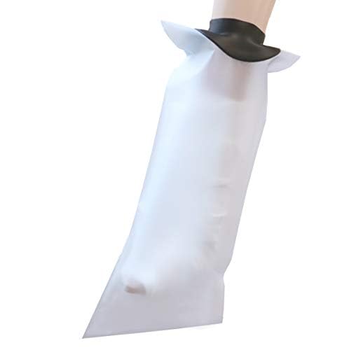 日本製 ドライリム 入浴防水プロテクター 子供用 型名：足 M[ギプス 包帯を濡らさない シャワー 入浴 防水カバー安心 快適 バスタイム 骨折 包帯 けが 患部 防水カバー］