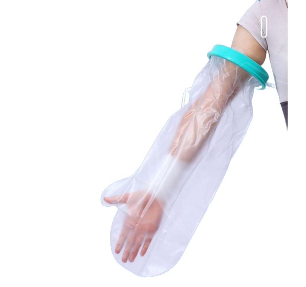 Shantia ギプスカバー 防水シャワー カバー 手首 大人 手 骨折 ケガ 包帯カバー お風呂 繰り返し 防水カバー (腕用)