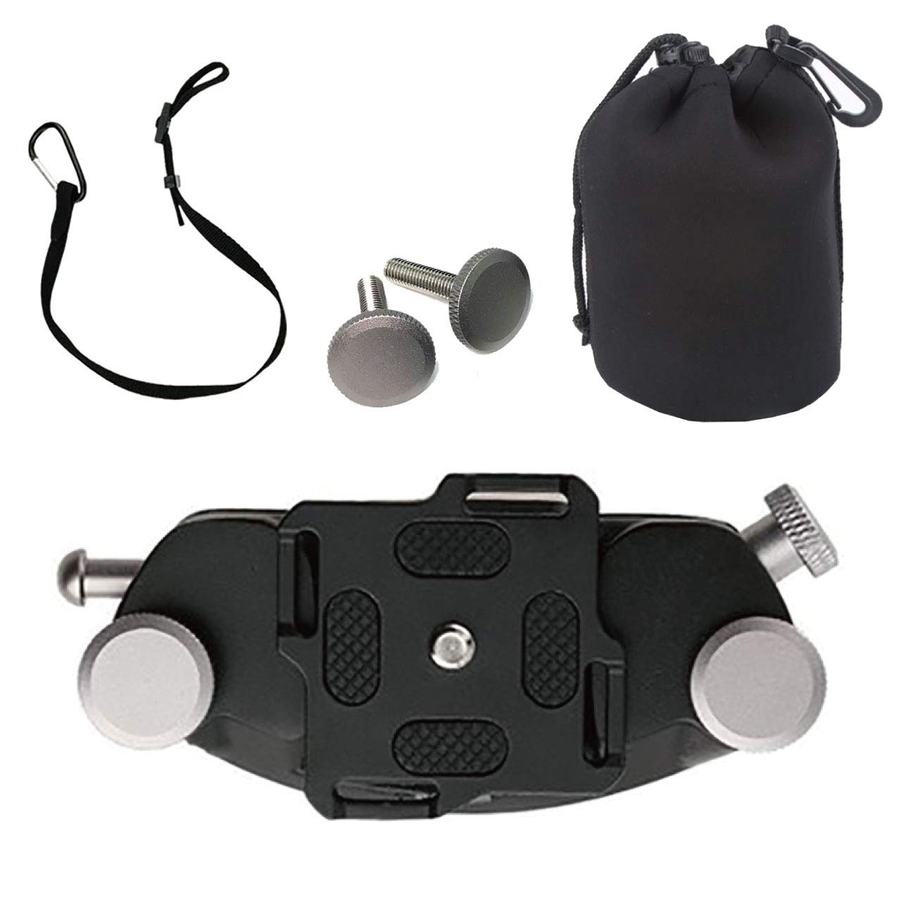 nullie 一眼レフ カメラ ストラップ 落下を防ぐ ホルスター レンズホルダー 3点セット