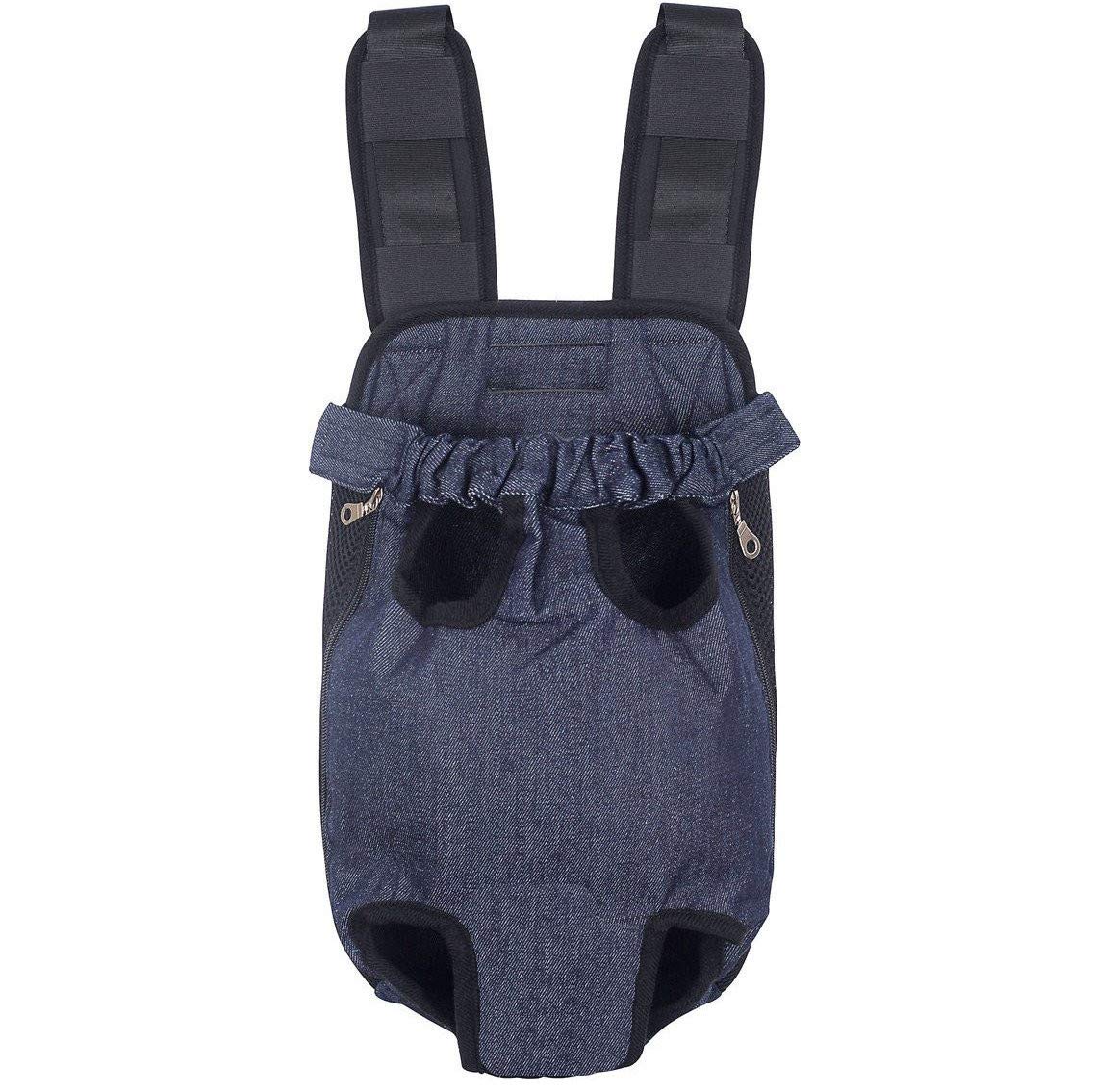 YuHaru 【YuHaru】 犬用 だっこひも 肩パッド付（デニム ブルー M）