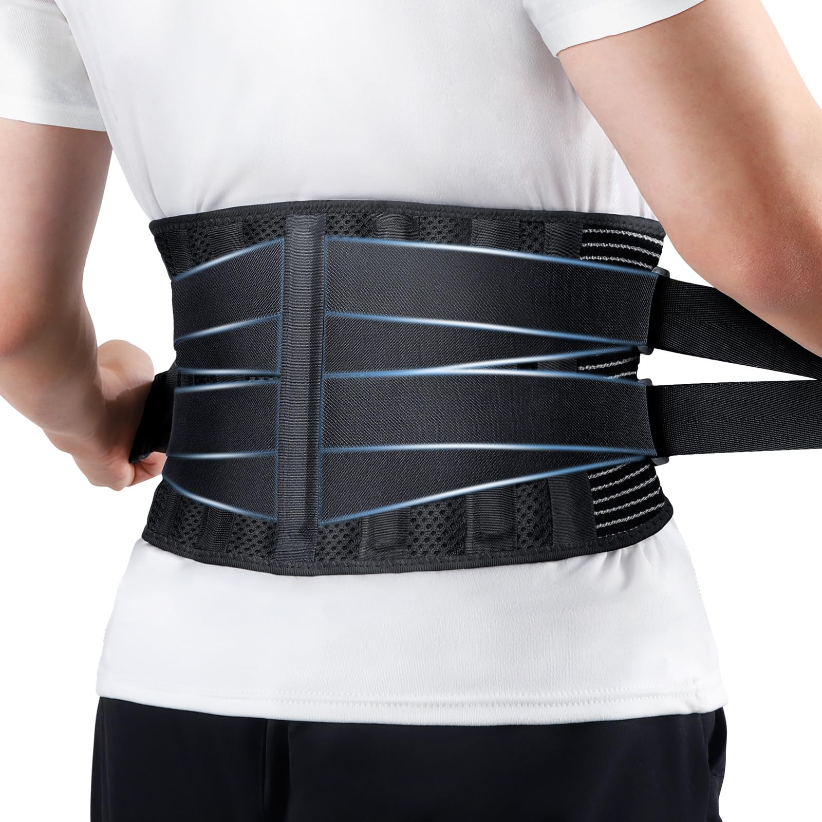 【Amazon.co.jp 限定】【良い姿勢を保つX男女兼用】TITIROBA(チチロバ)腰痛ベルト コルセット 腰 サポーター 二重加圧式 男性用 女性用 スポーツ 仕事 作業用 調整可 Mサイズ（ウエスト70-79cm）